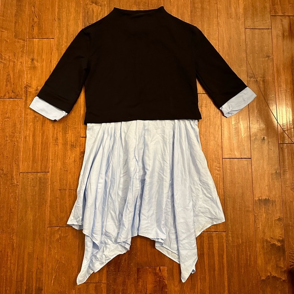 Zara Mock Neck Layered Shirt Dress Sz Small - Picture 3 of 10